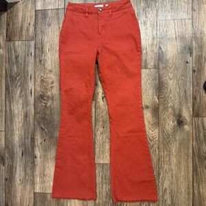 a loves a Red Burgundy High Rise Flare Bootcut Jeans Size 4